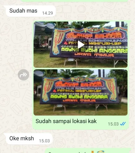 Pengiriman Papan Bunga Stasiun Manggarai