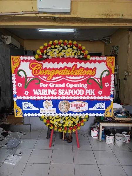 Papan Bunga Ucapan Selamat Stasiun Manggarai